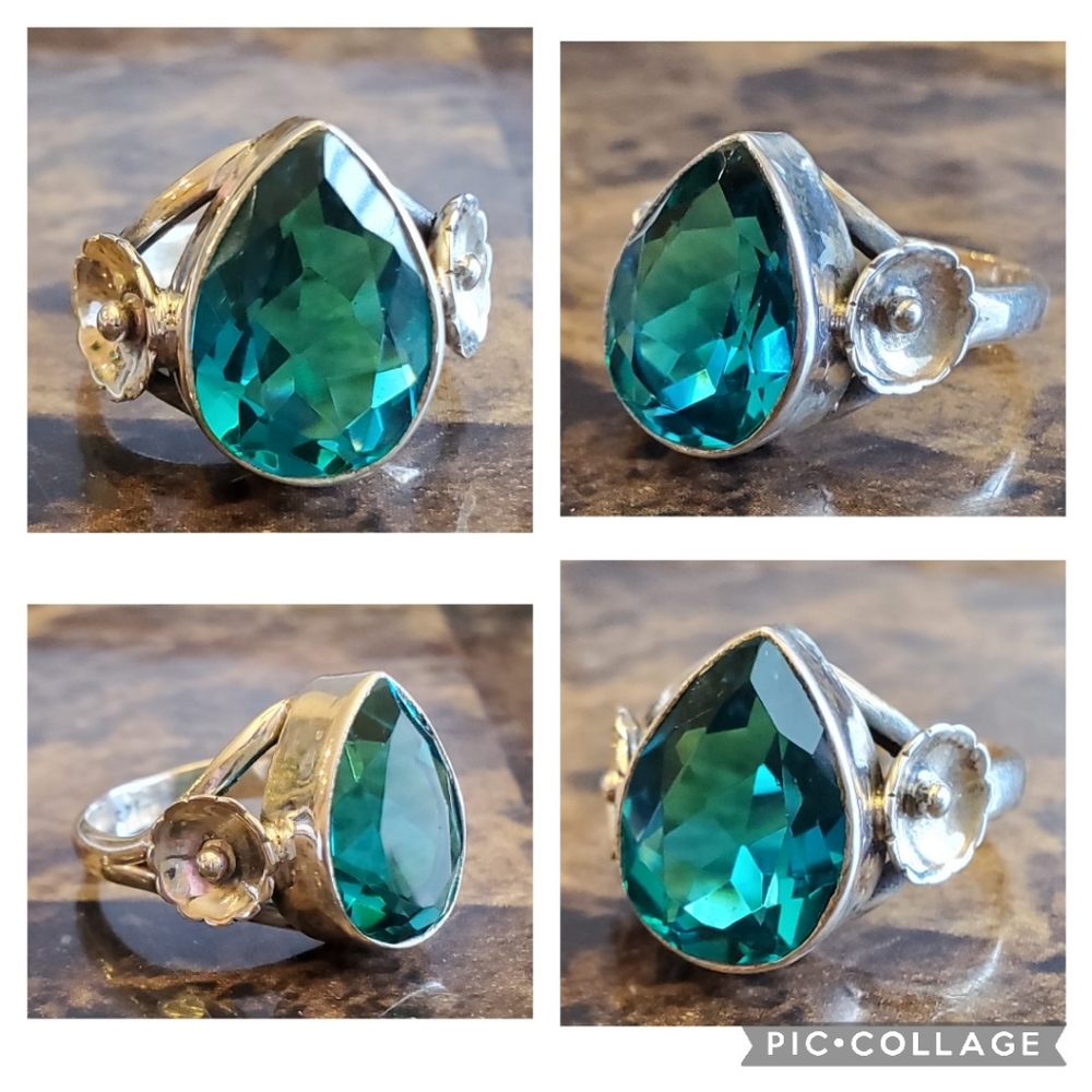Genuine 7ct Apatite Ring Size 7 - Picture 7 of 8